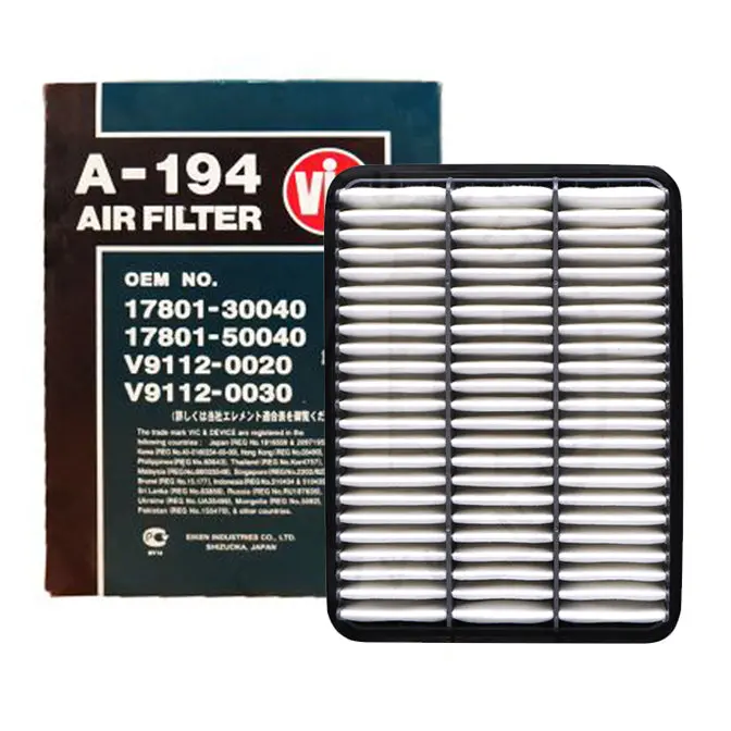 Vic Air Filter A-194 For Toyota Land Cruiser J100, Prado, Prado J120 1