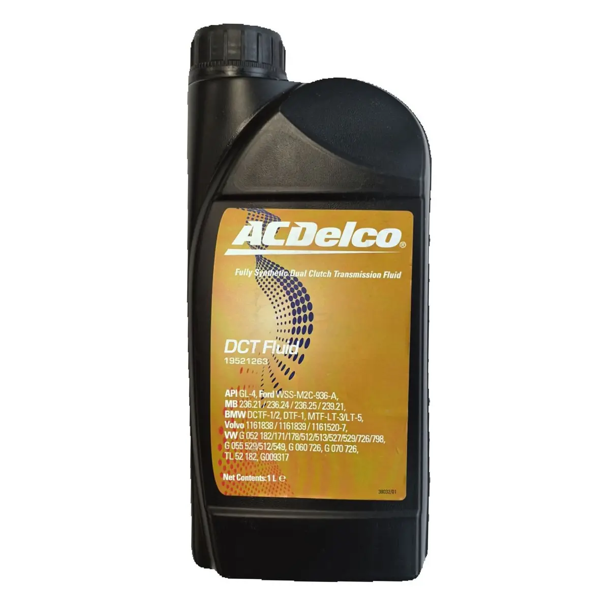 Acdelco Dual Clutch Transmission Fluid Fully Synthetic Dct Wet / Dry 1 Liter 1