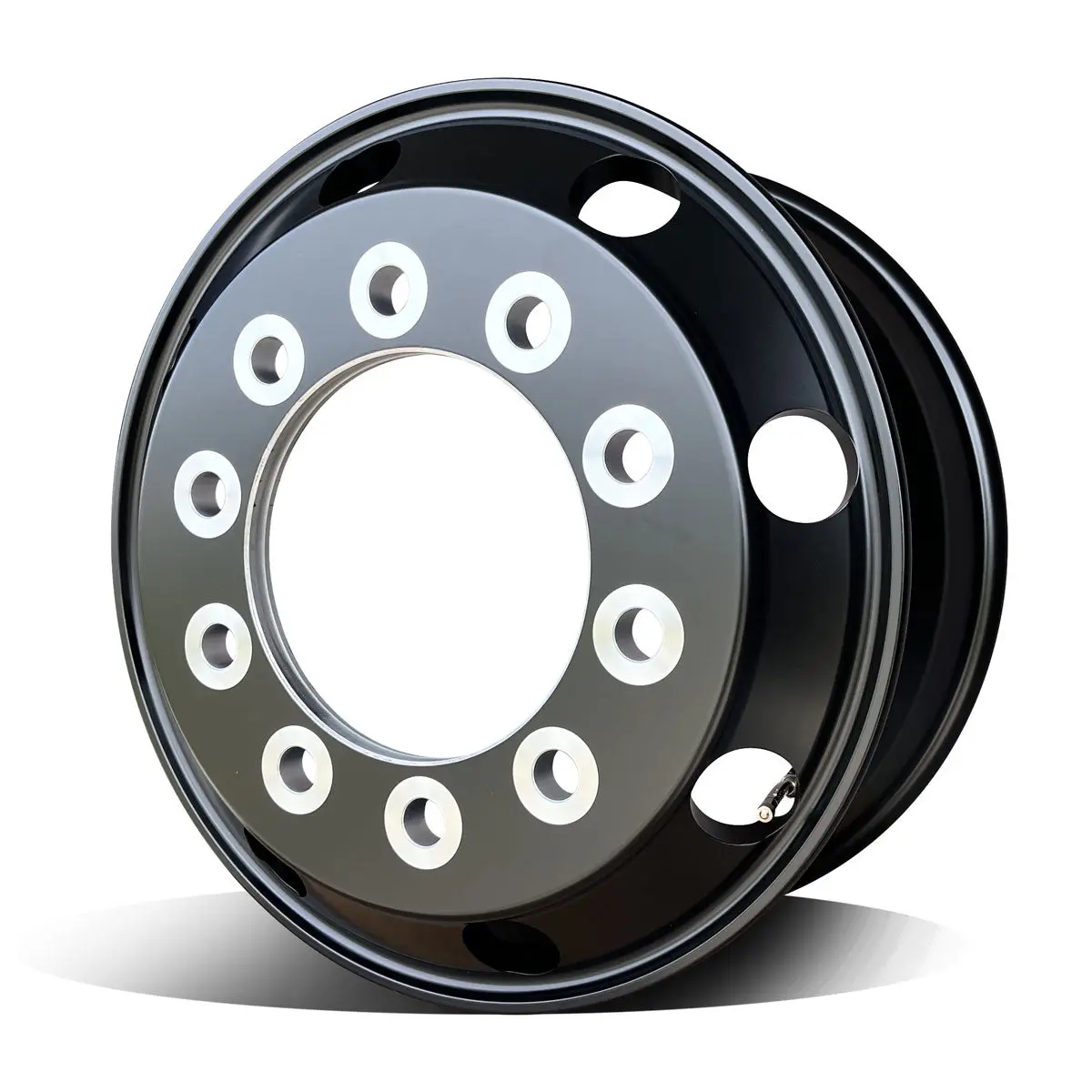 1-Ton Dually 8 To 10 Lug Adapter W/ 19.5 Black Aluminum Northstar Wheels 1