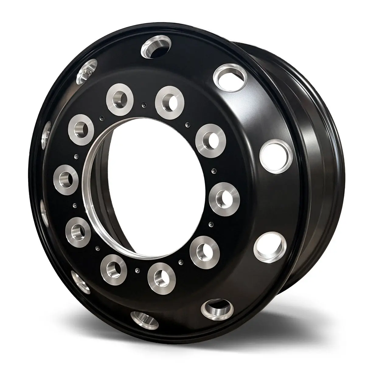 19.5X7.5 Northstar 10X285mm Hub Pilot Satin Black W/ Milling "Stellar" Front 1