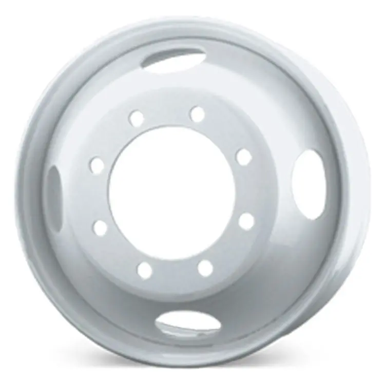 19.5X6.75 Accuride 8X275mm Hub Pilot 4 Hand Hole White Steel 1