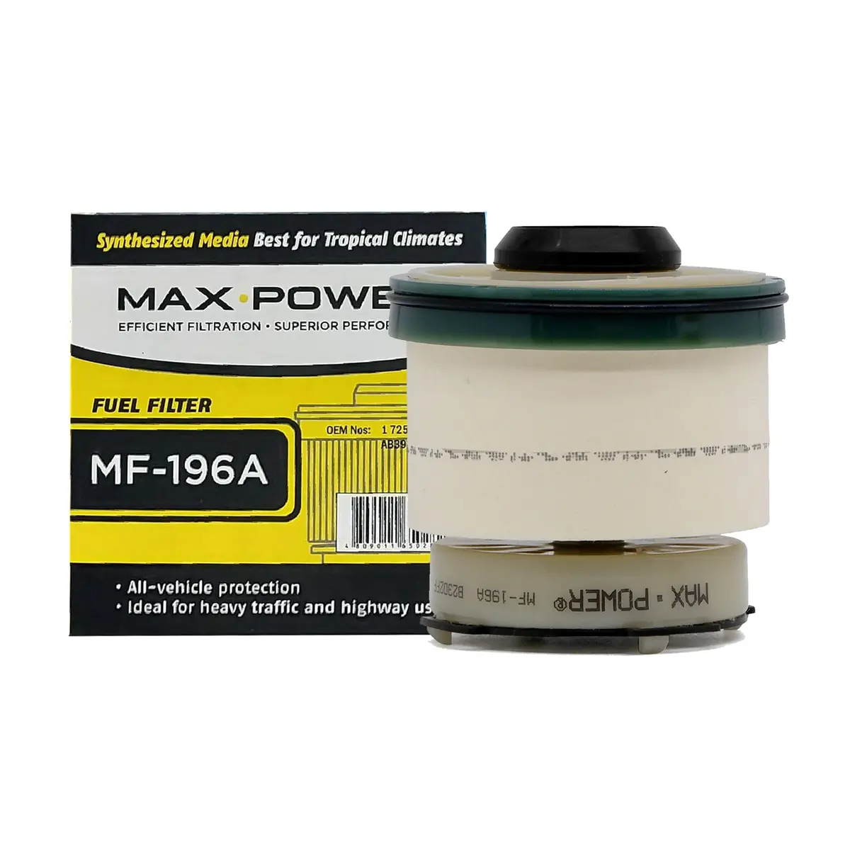 Max Power Fuel Filter Mf-196A For Mitsubishi Strada, Montero 2016-, Mazda Bt-50, Ford Everest, Ranger, Toyota Fortuner 1