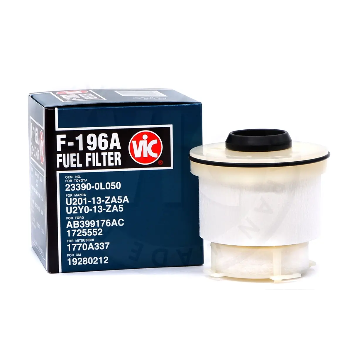 Vic Fuel Filter Element Type F-196A For Mitsubishi Strada, Montero, Mazda Bt-50, Ford Everest & Ranger 1