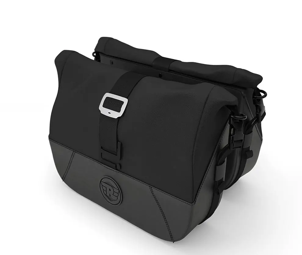 Black Soft Panniers For Royal Enfield Continental Gt Interceptor 1