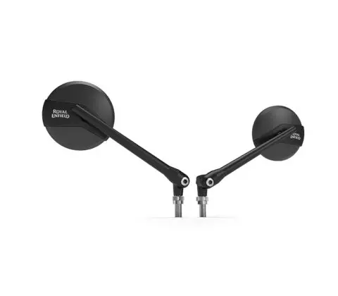 Black Touring Mirrors For Royal Enfield All Handlebars 2021-2025 1