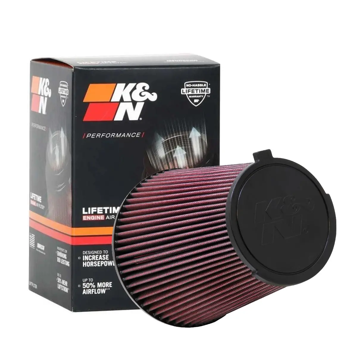K&N Engine Air Filter Washable E-1993 For Ford Mustang Shelby Gt500 2010-2014 1