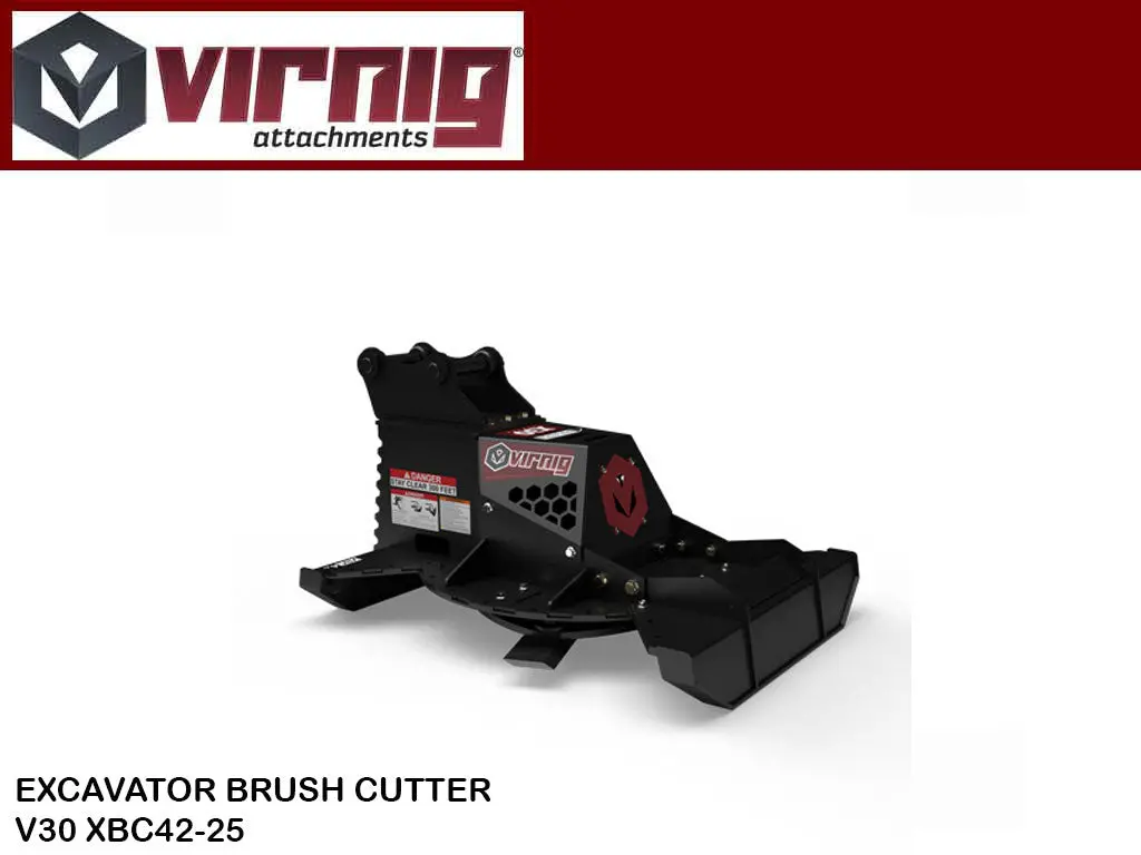Virnig X30 42" Rotary Brush Cutter For Excavator 1
