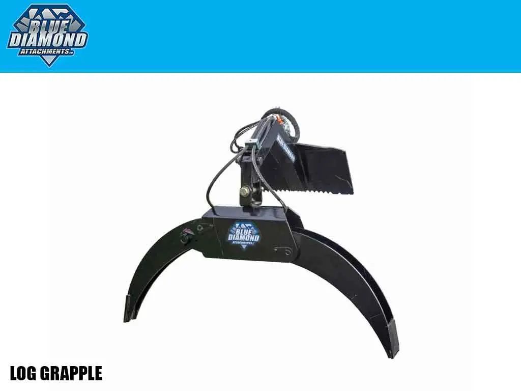 Blue Diamond Log Grapple For Mini Loader 1