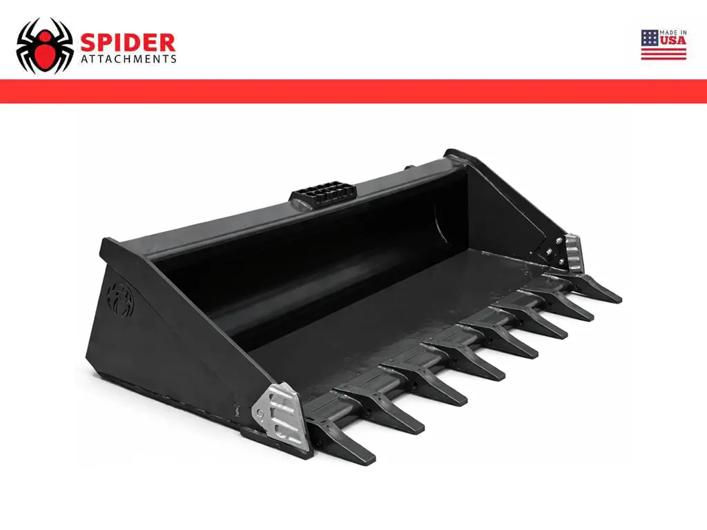 Spider Attachments Severe Duty Compact Track Loader And Skid Steer Bucket 1