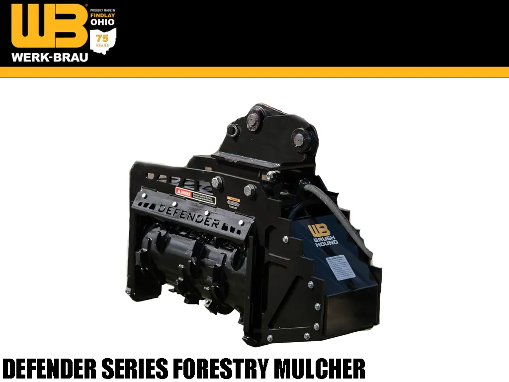 Werk-Brau Fx26 Defender Series Forestry Mulcher For 8000 To 16000 Lbs. Excavators 1