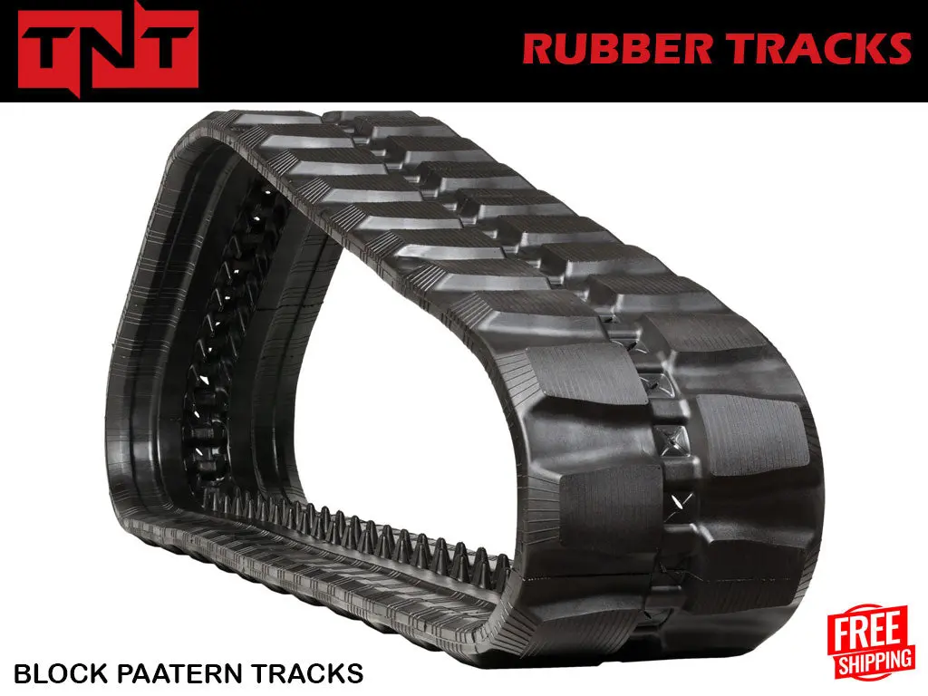 Tnt 450X86x58 Heavy Duty Block Pattern Rubber Tracks 1