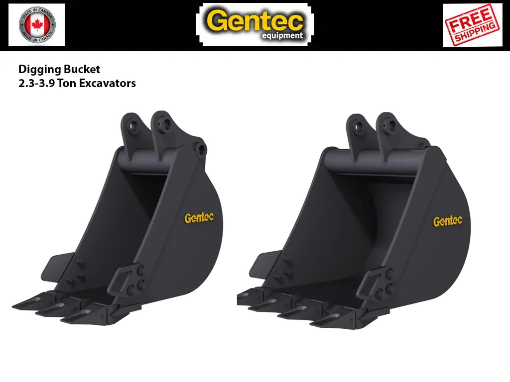 Gentec Digging Buckets For 2.3-3.9 Ton Excavators 1
