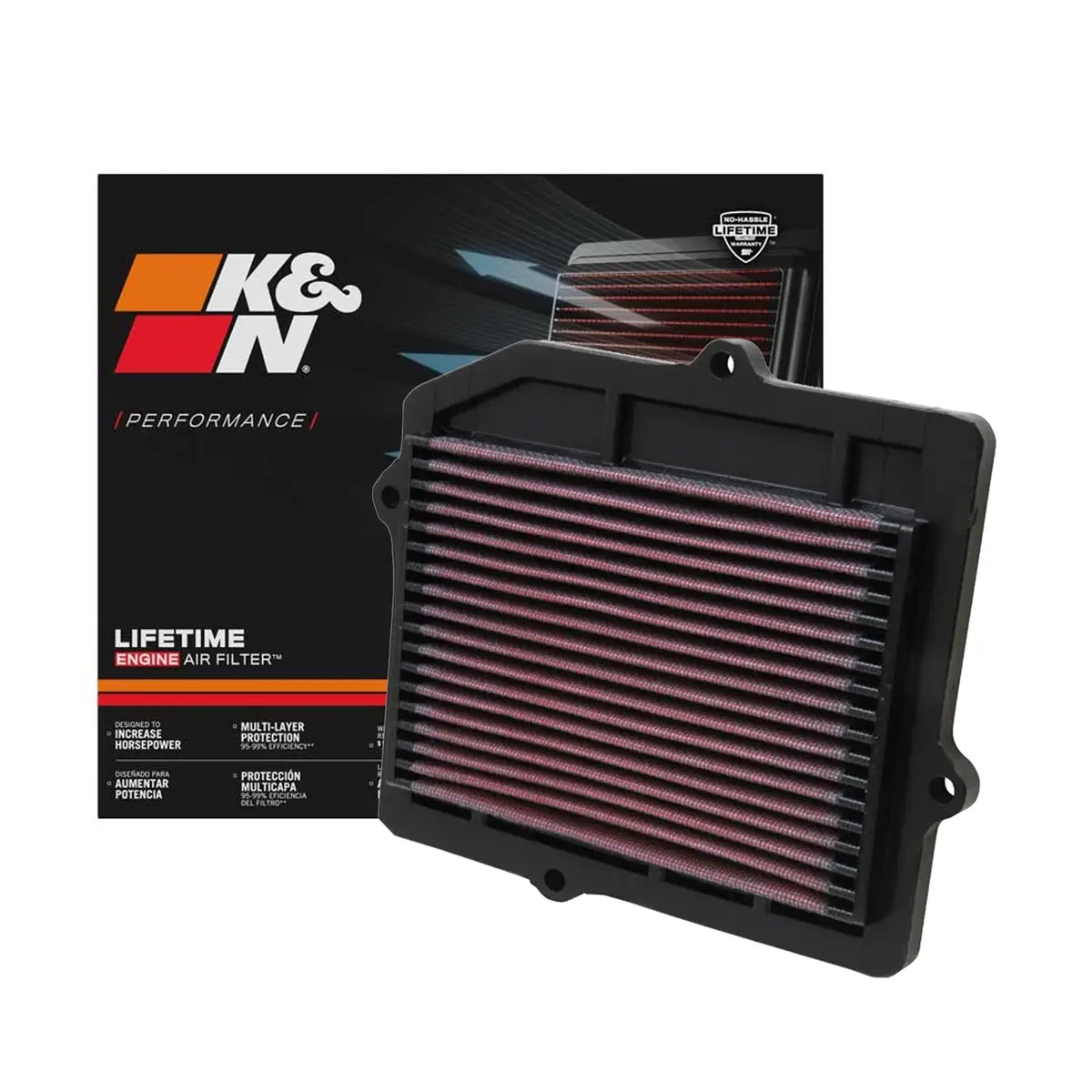 K&N Engine Air Filter Washable 33-2025 For Honda Civic, Crx 1