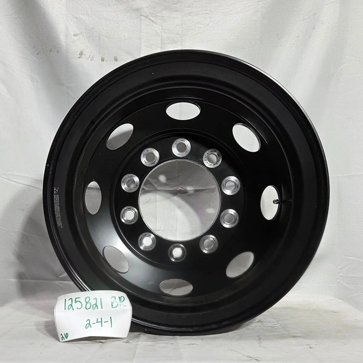 22.5X8.25 Northstar 10X285mm Hub Pilot "Saturn" Black Rear (Returned Item) 1
