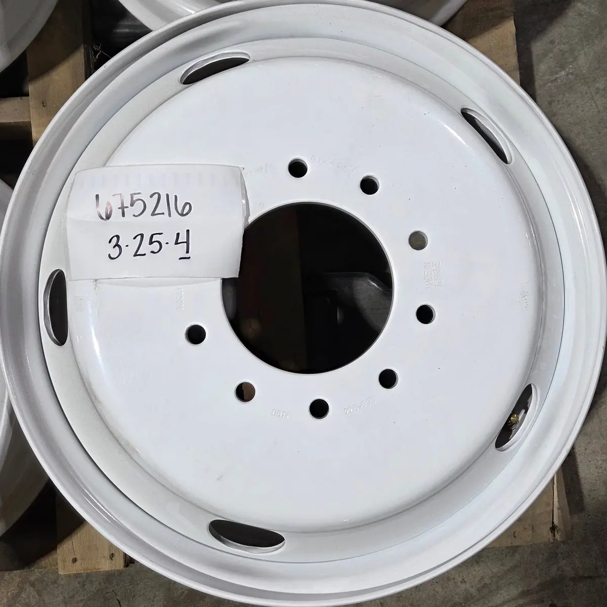 22.5X6.75 White Steel 10X8.75" (Old Chevy 2 Ton Trucks) (Returned Item) 1