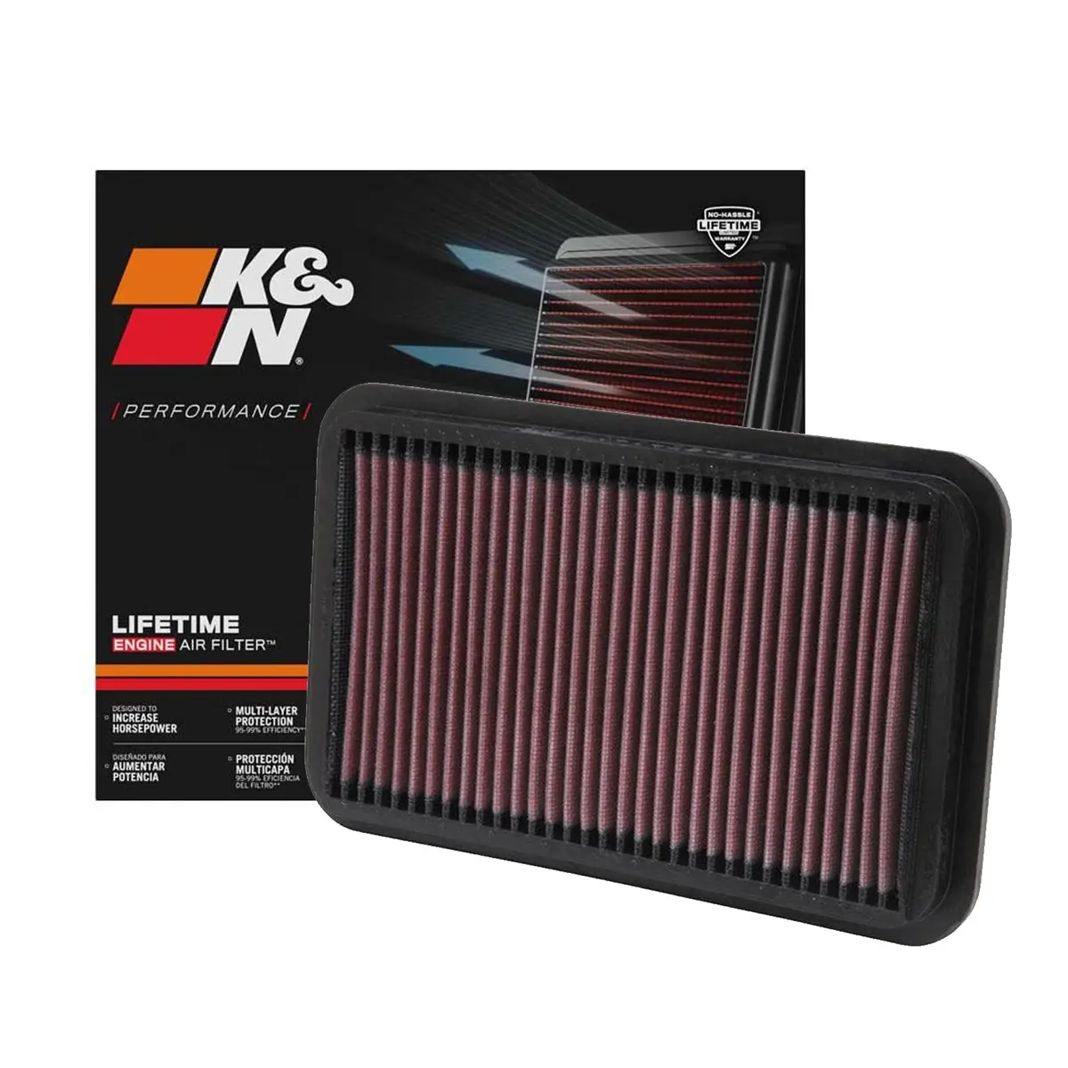 K&N Engine Air Filter Washable 33-2041-1 For Toyota Celica, Corolla, Corona, Mr-S, Mr2 1