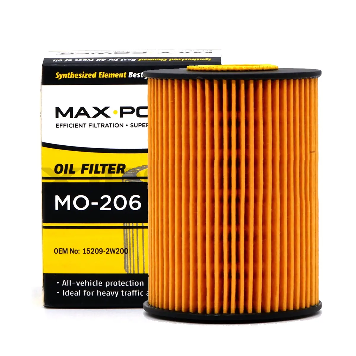 Max Power Oil Filter Mo-206 For Nissan Patrol 3.0 2001, Urvan Estate 2008 1
