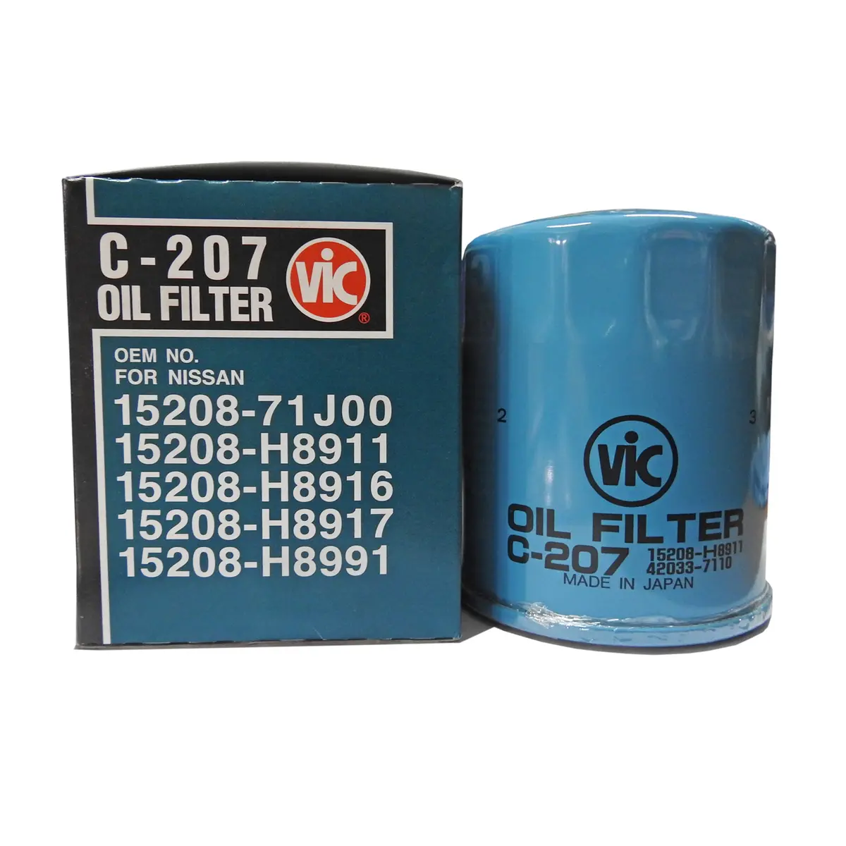 Vic Oil Filter C-207 For Nissan Sentra Lec 1.3, 1.4, 1.6, Vanette 1