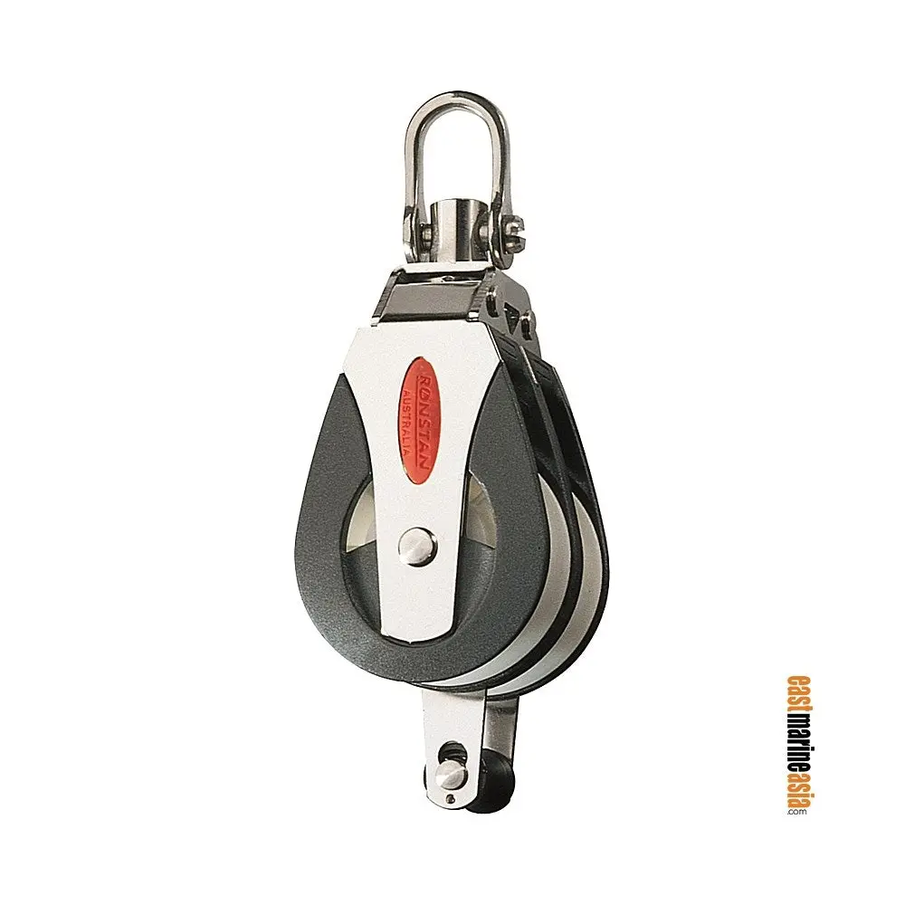Ronstan Series 50 Ap Double Utility Block - Becket, Swivel Shackle Head (Non-Locking) 1