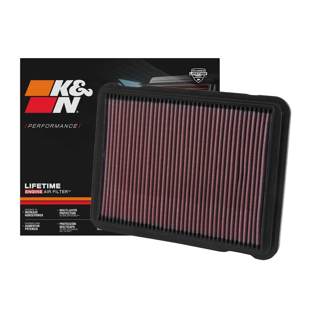 K&N Engine Air Filter Washable 33-2146 For Toyota Lc76, Lc78, Lc79, Lc80, Lc150 Prado 1Kd, Lexus Lx470 1998-2008 1