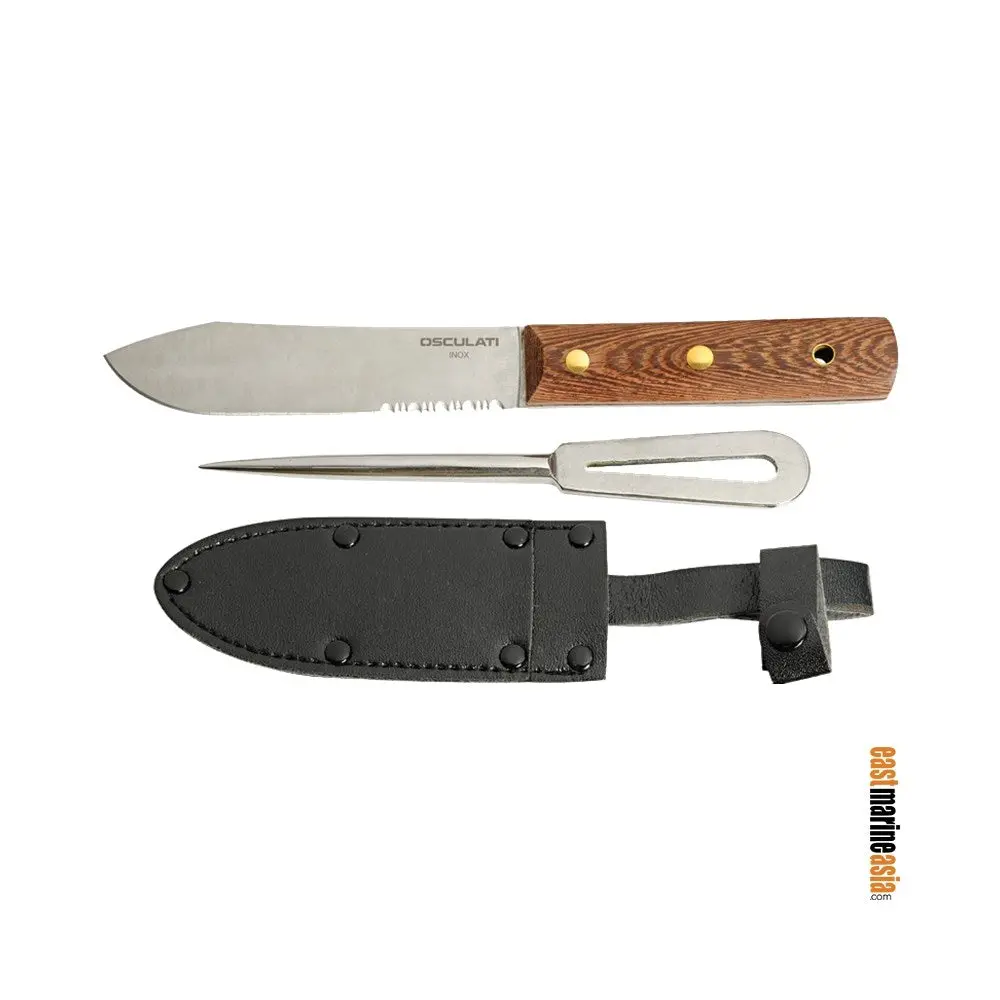 Osculati Knife, Fid And Shackle Key C/W Leather Cover 1