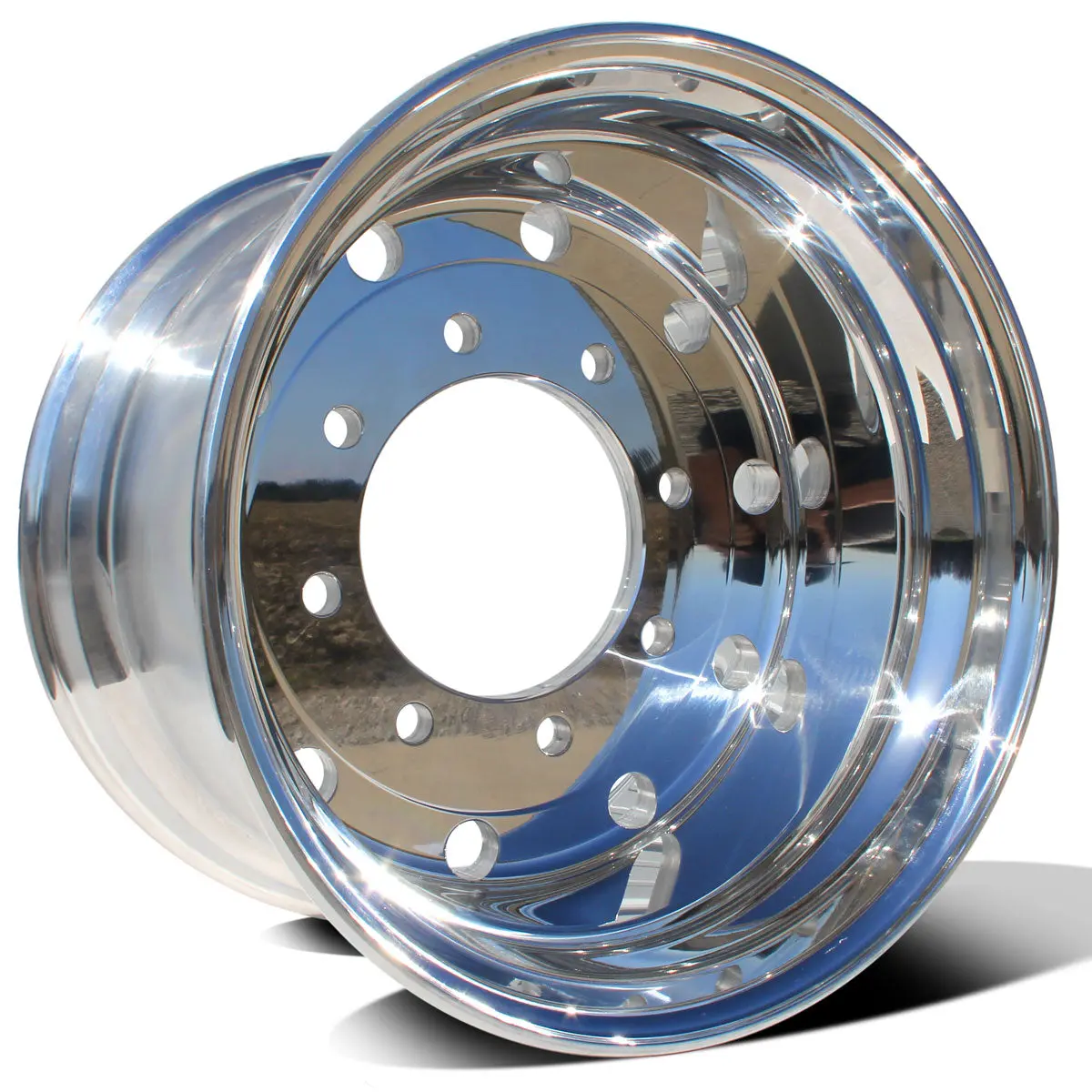 22.5X14.00 Northstar 8X275mm Hub Pilot Mirror Polish (2" Offset) 1
