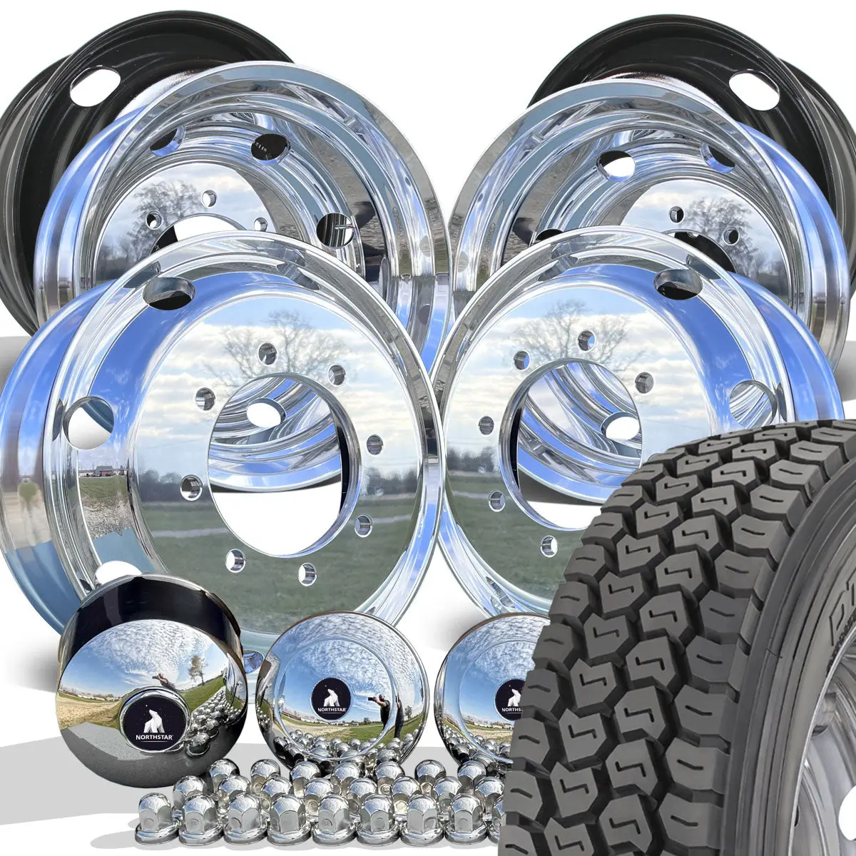 Dynatrac Dt320 Off Road Mounted On 22.5 Northstar Chevy Silverado 4500Hd/5500Hd 8X275 Wheel Kit (33Mm) 1