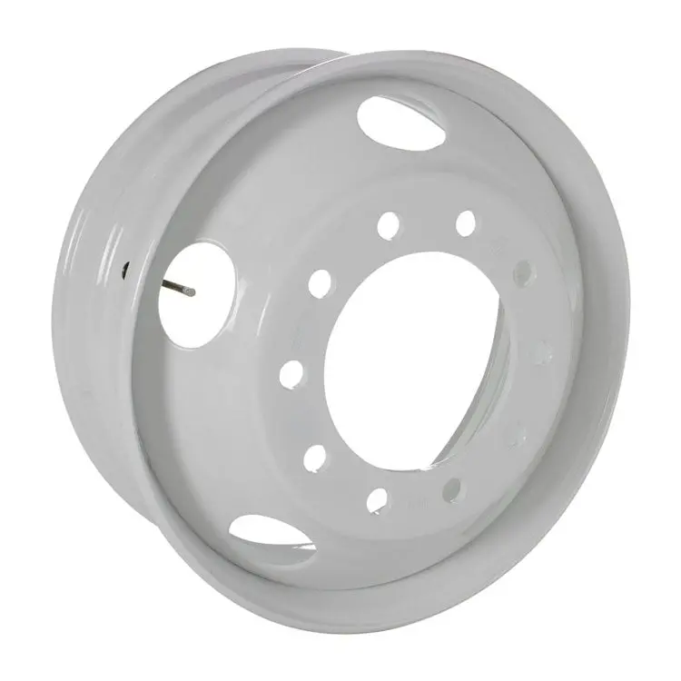 22.5X7.5 Accuride 10X285mm Hub Pilot 5 Hand Hole White Steel 1