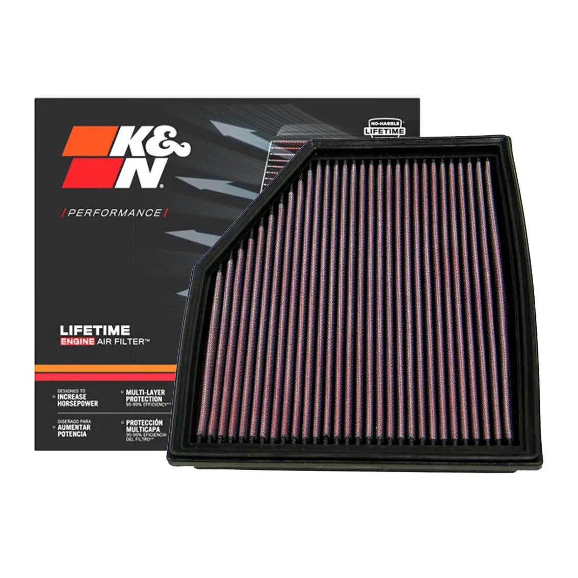 K&N Engine Air Filter Washable 33-2292 For Bmw 530I, 520I, 525I, 630I 2003-2010 1