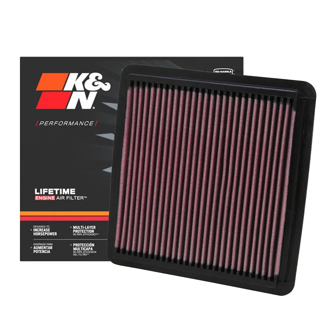 K&N Engine Air Filter Washable 33-2304 For Subaru Forester 2008-2018, Xv 2012-2017, Outback 2003-2008, Legacy 2003-2019, Levorg 2014-2019 1