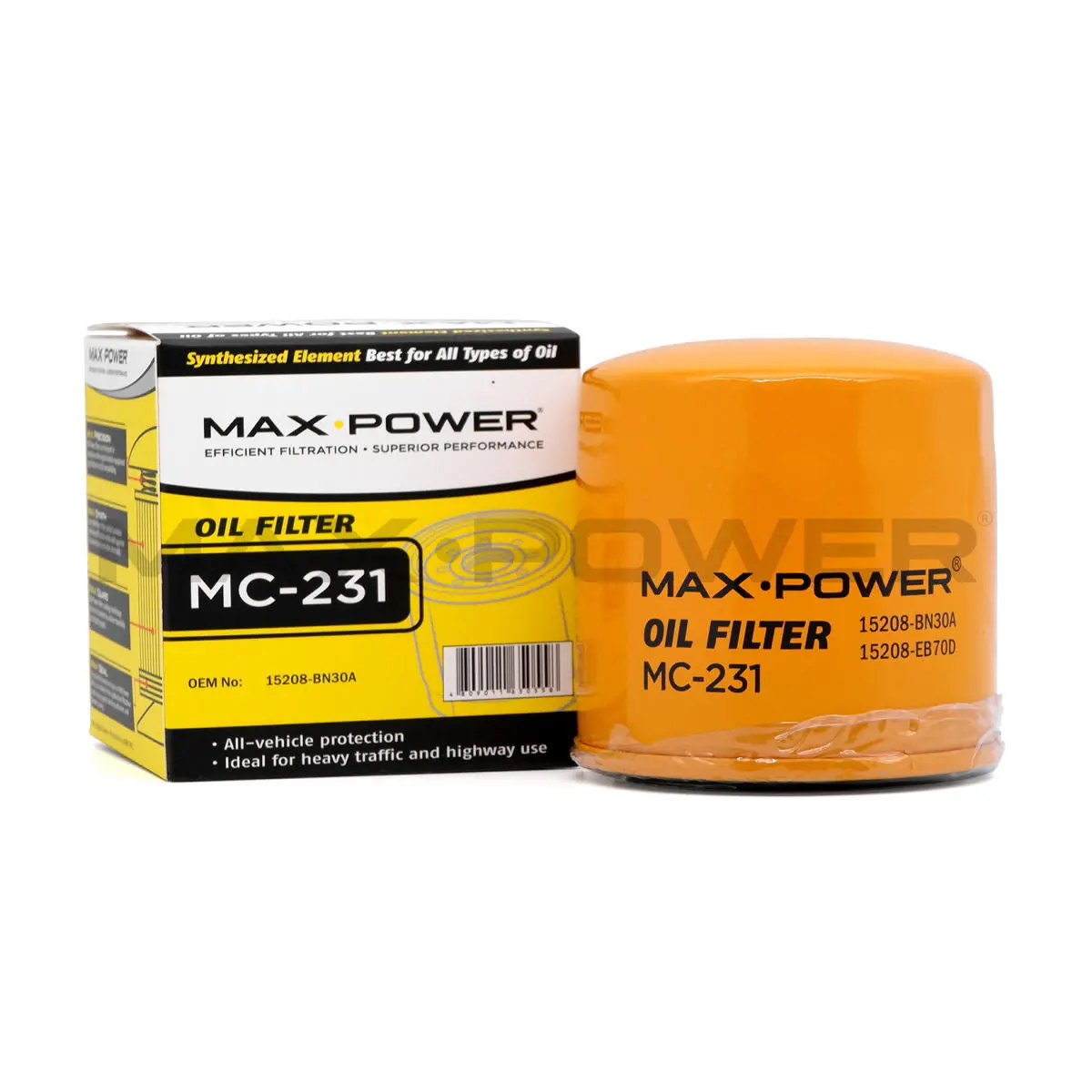 Max Power Oil Filter Mc-231 For Nissan Navara Yd25 2005-, Terra 2018-, Nv350 2012- 1