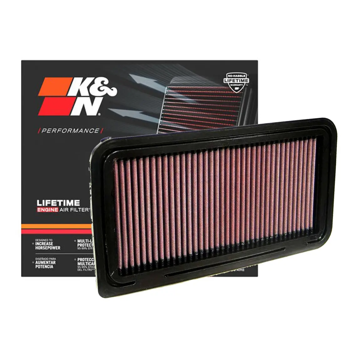 K&N Engine Air Filter Washable 33-2335 For Mazda Mx5, Miata, Roadster 2005-2015 1