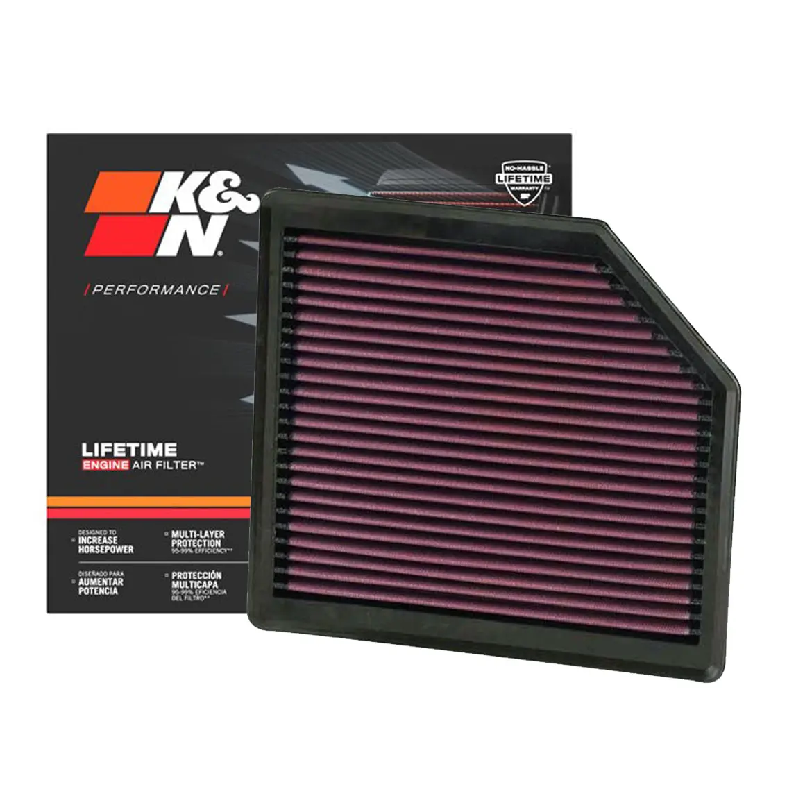 K&N Engine Air Filter Washable 33-2365 For Ford Mustang Shelby 5.4 V8 1