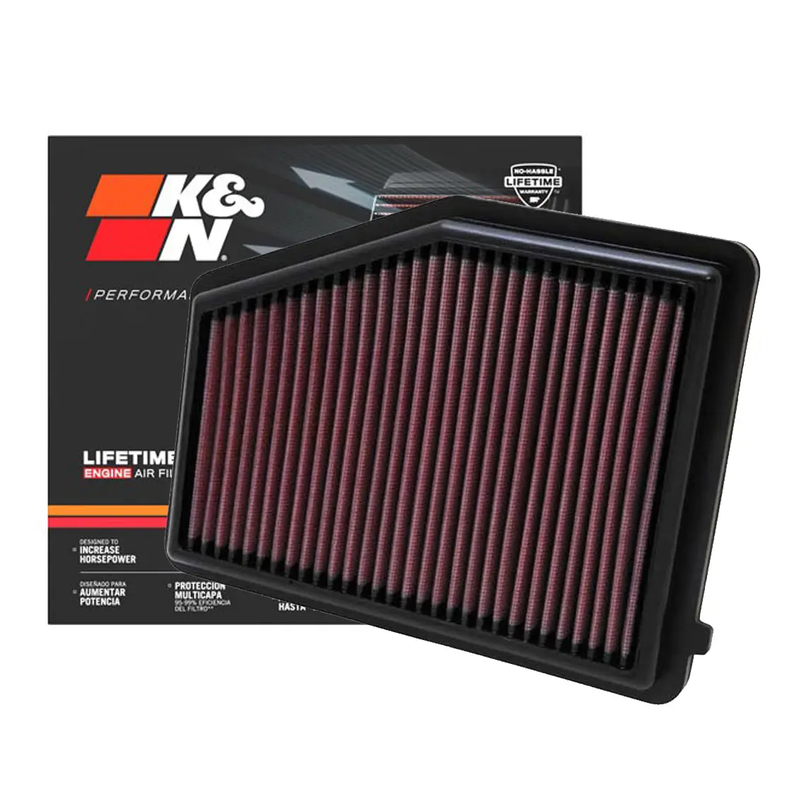 K&N Engine Air Filter Washable 33-2468 For Honda Civic Fb 2012-2018 1