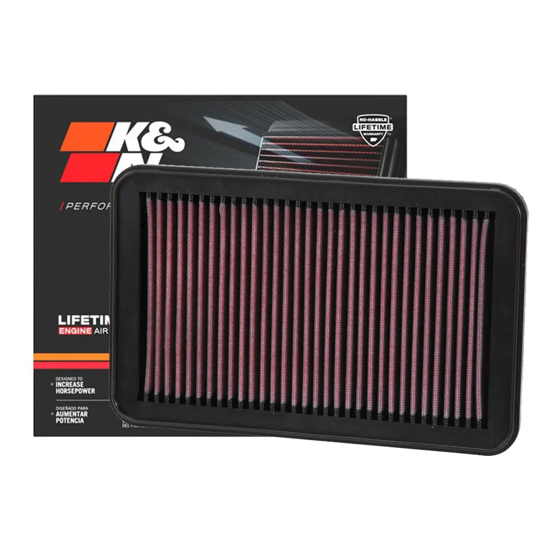 K&N Engine Air Filter Washable 33-2676 For Mazda Miata, Mx5 1993-2005 1