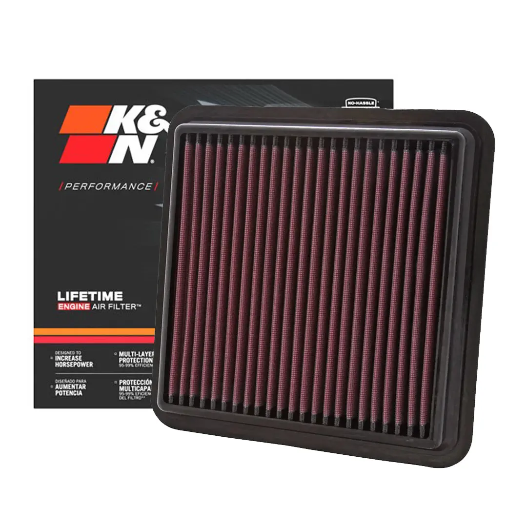 K&N Engine Air Filter Washable 33-2951 For Mitsubishi Montero 4D56, 4M41, Strada, Triton 2005-2017, Challenger 2009-2013 1