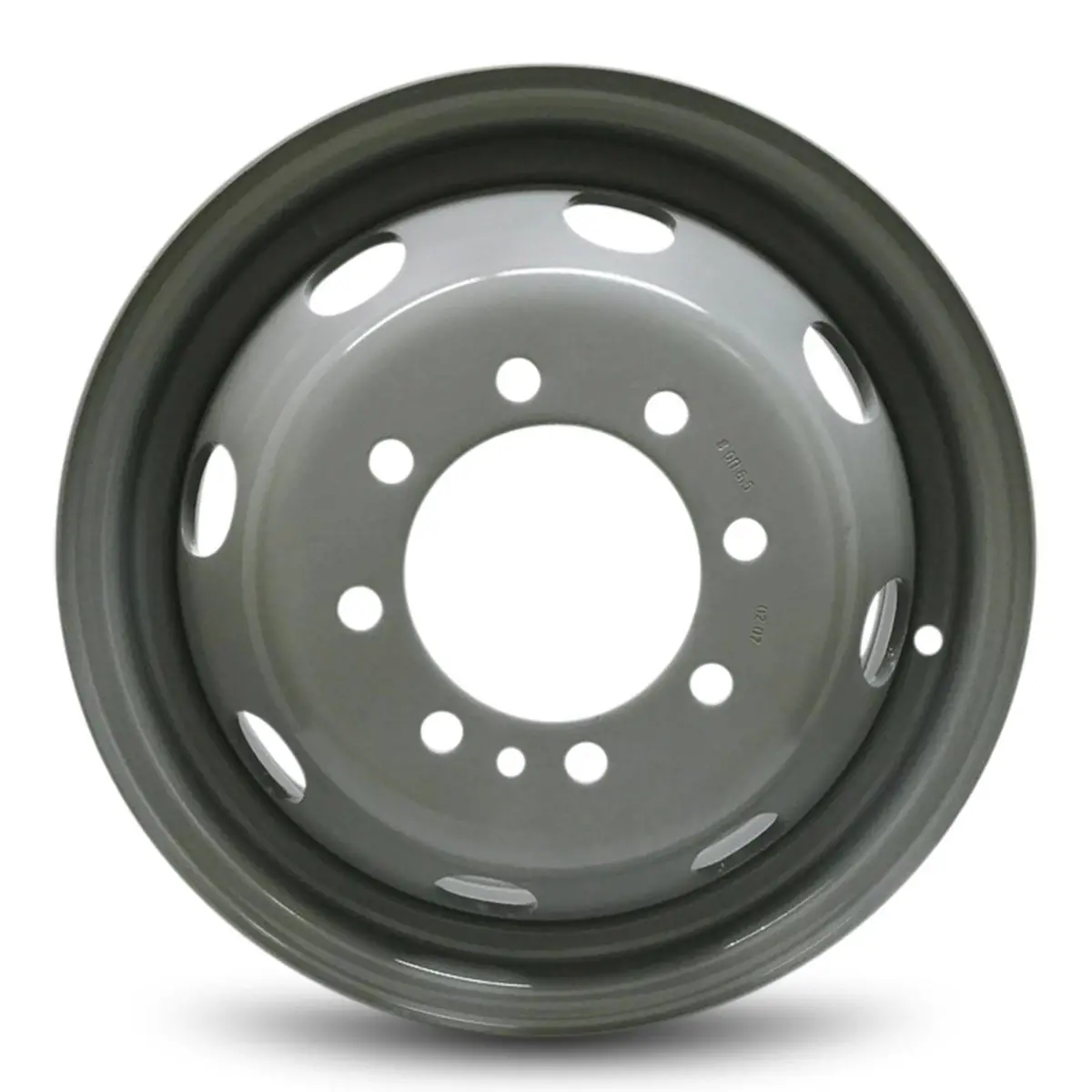 16X6 Accuride 8X6.5" Bolt Pattern 4.88" Center Bore Grey Steel 1