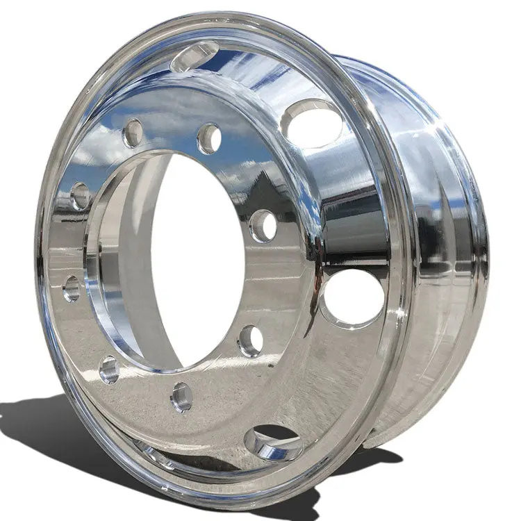19.5X6.75 Accuride 8X275mm Hub Pilot High Polish Both Sides 1