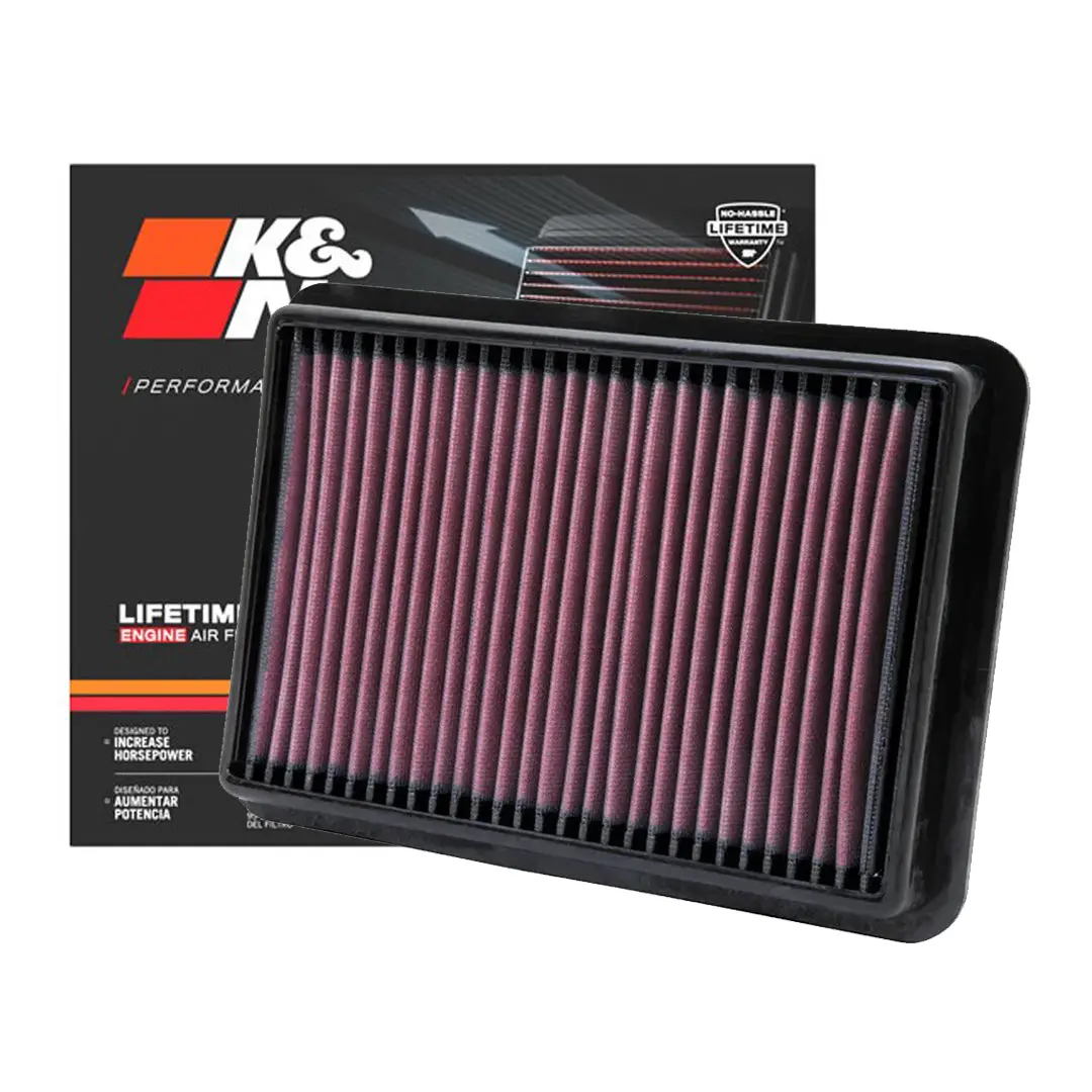 K&N Engine Air Filter Washable 33-2980 For Hyundai Starex 2008-2018, Nissan Navara D40 2005-2015 1