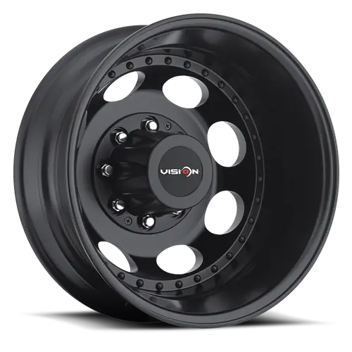 19.5X6.75 Vision Matte Black Inner Rear 8X6.5 1999-2010 Chevy/Gm 3500 Inner Wheel 1
