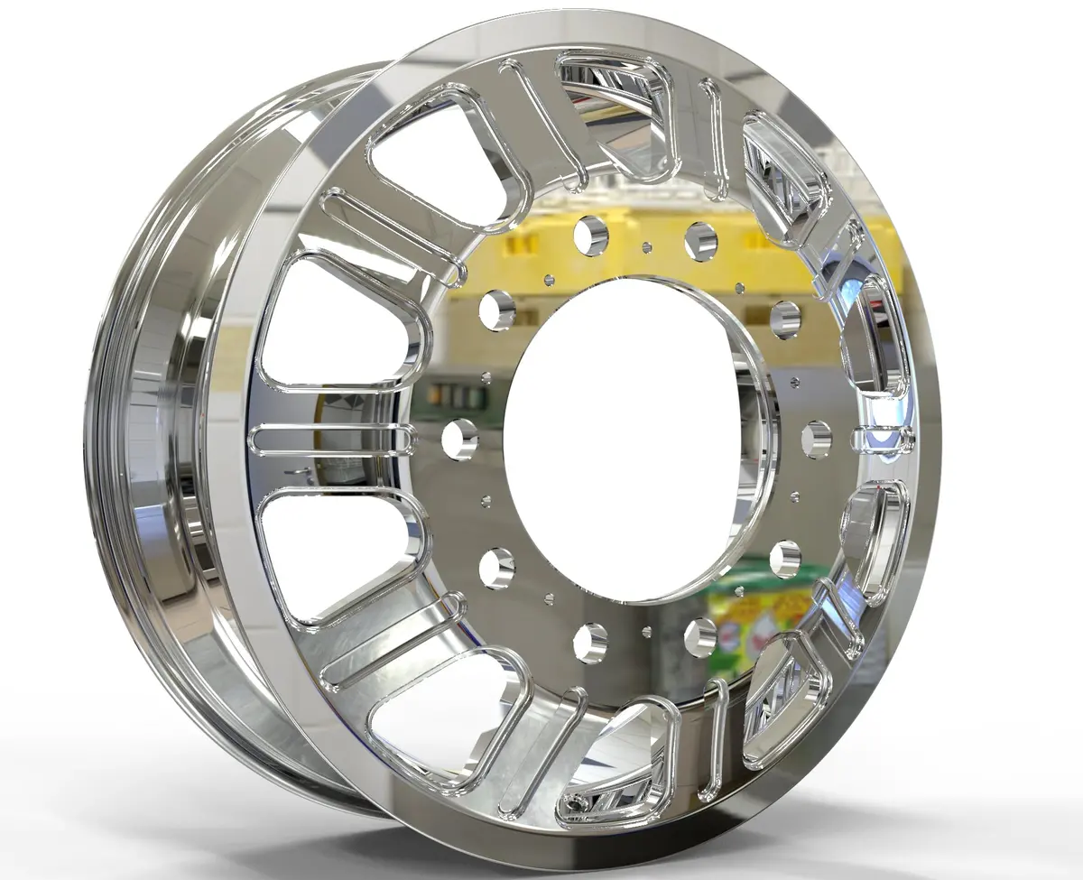 22X8.25 Northstar 10X285mm Hub Pilot Mirror Polish Both Sides (Polaris) 1