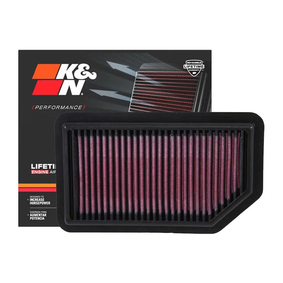 K&N Engine Air Filter Washable 33-3030 For Honda Brv 2017-2020, City 2014-2018, Jazz 2015-2020, Mobilio 2014-2019, Amaze 2019 1
