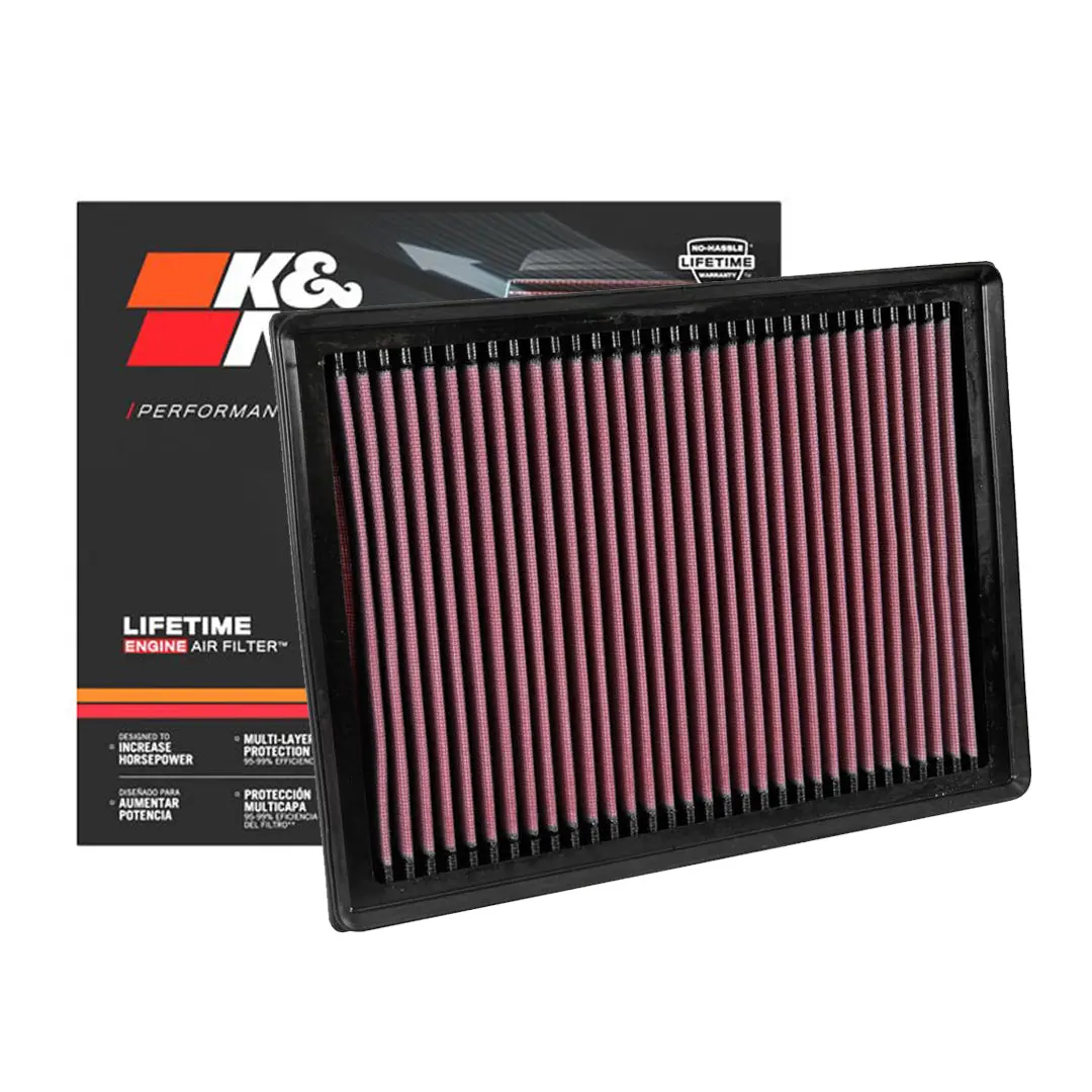 K&N Engine Air Filter Washable 33-3045 For Toyota Fortuner Hilux, Innova 2015-Up, Mitsubishi L200 Triton 4N16 1