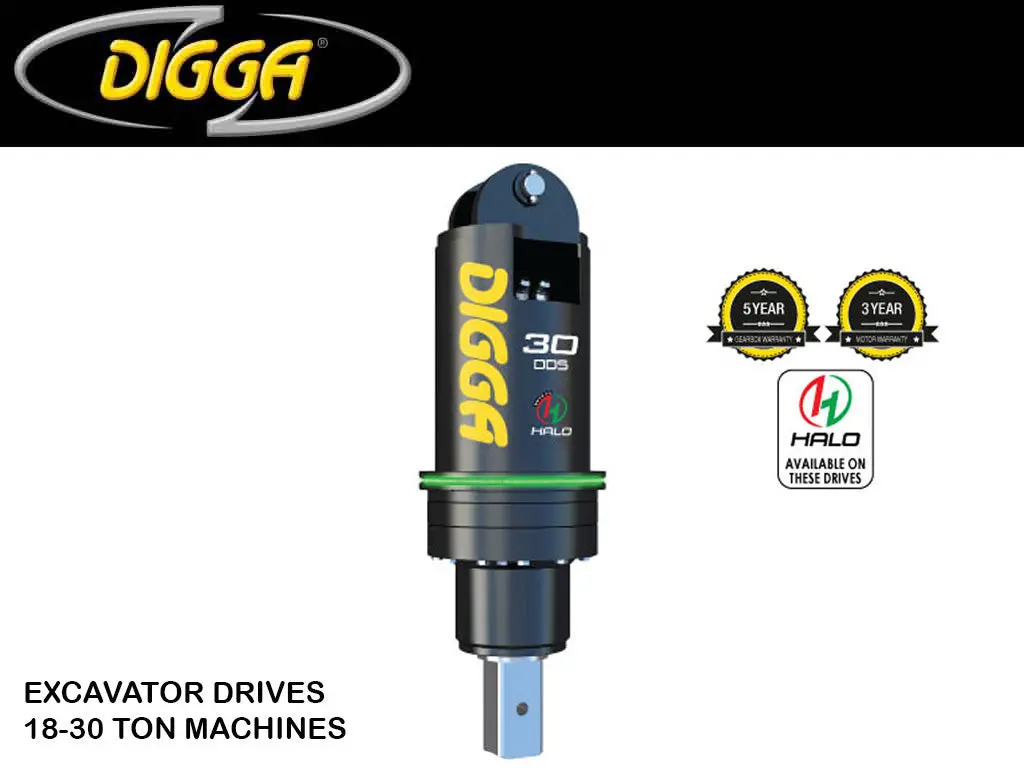 Digga Two Speed Auger Drives For Excavators, 39700 - 66100 Lbs. Machines (18-30 Ton) 1