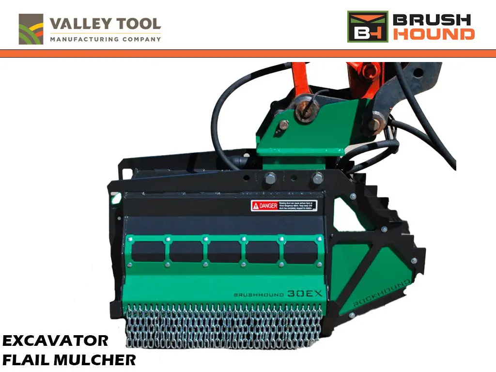 Valley Tool Mfg Brush Hound 30Ex Flail Mulcher 9000 - 13000 Lbs. Excavators 1