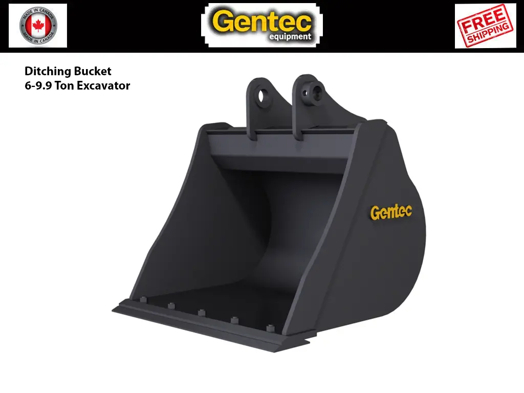 Gentec Ditching Buckets For 6-9.9 Ton Excavators 1