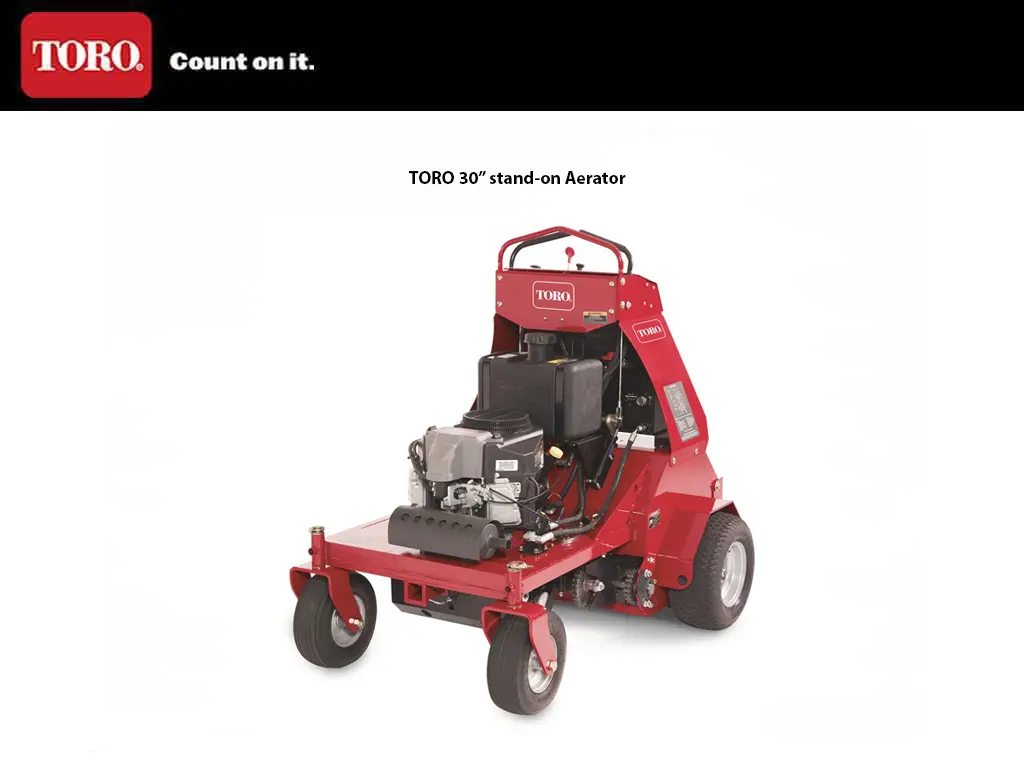 Toro 30" Stand-On Aerator 1