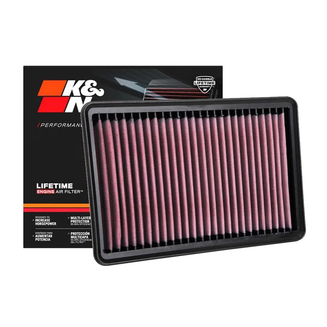 K&N Engine Air Filter Washable 33-3129 For Hyundai Santa Fe 2012-2017, Kia Sorento 2012-2014 1
