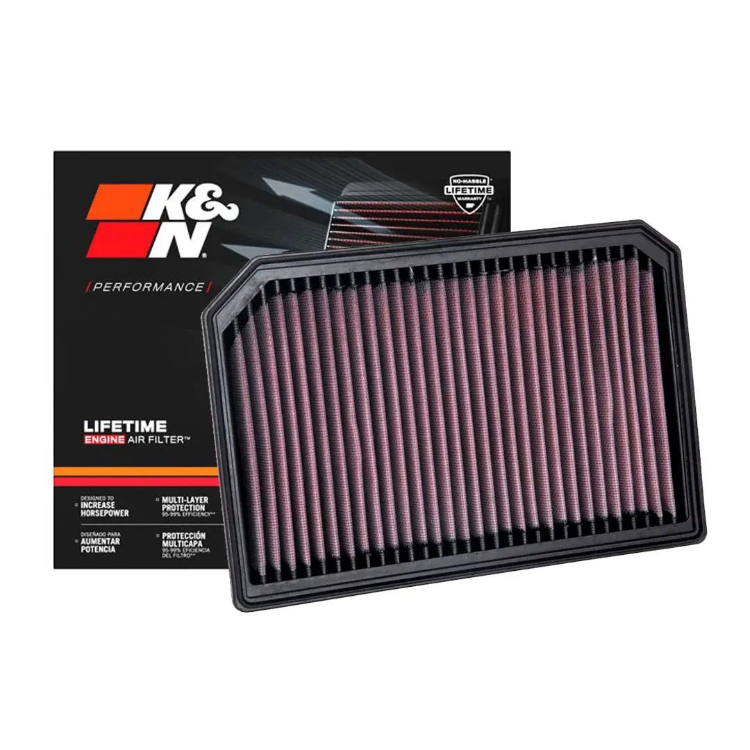 K&N Engine Air Filter Washable 33-3133 For Mercedes-Benz A25 2018-2022, A35, B250, Cla250, Gla250, Gla35, Glb250, A220 2.0 1