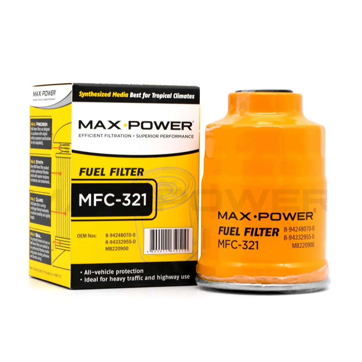 Max Power Fuel Filter Mfc-321 For Mitsubishi 4D56 L200, L300, Adventure, Strada, Spacegea 1